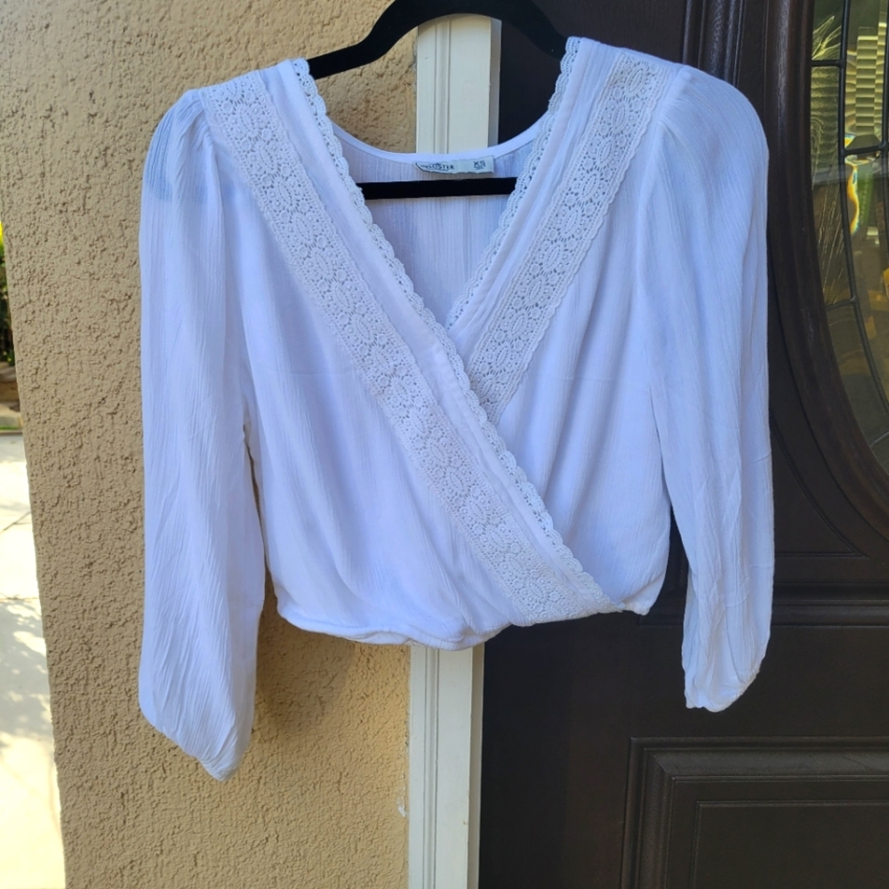 Hollister White Blouse